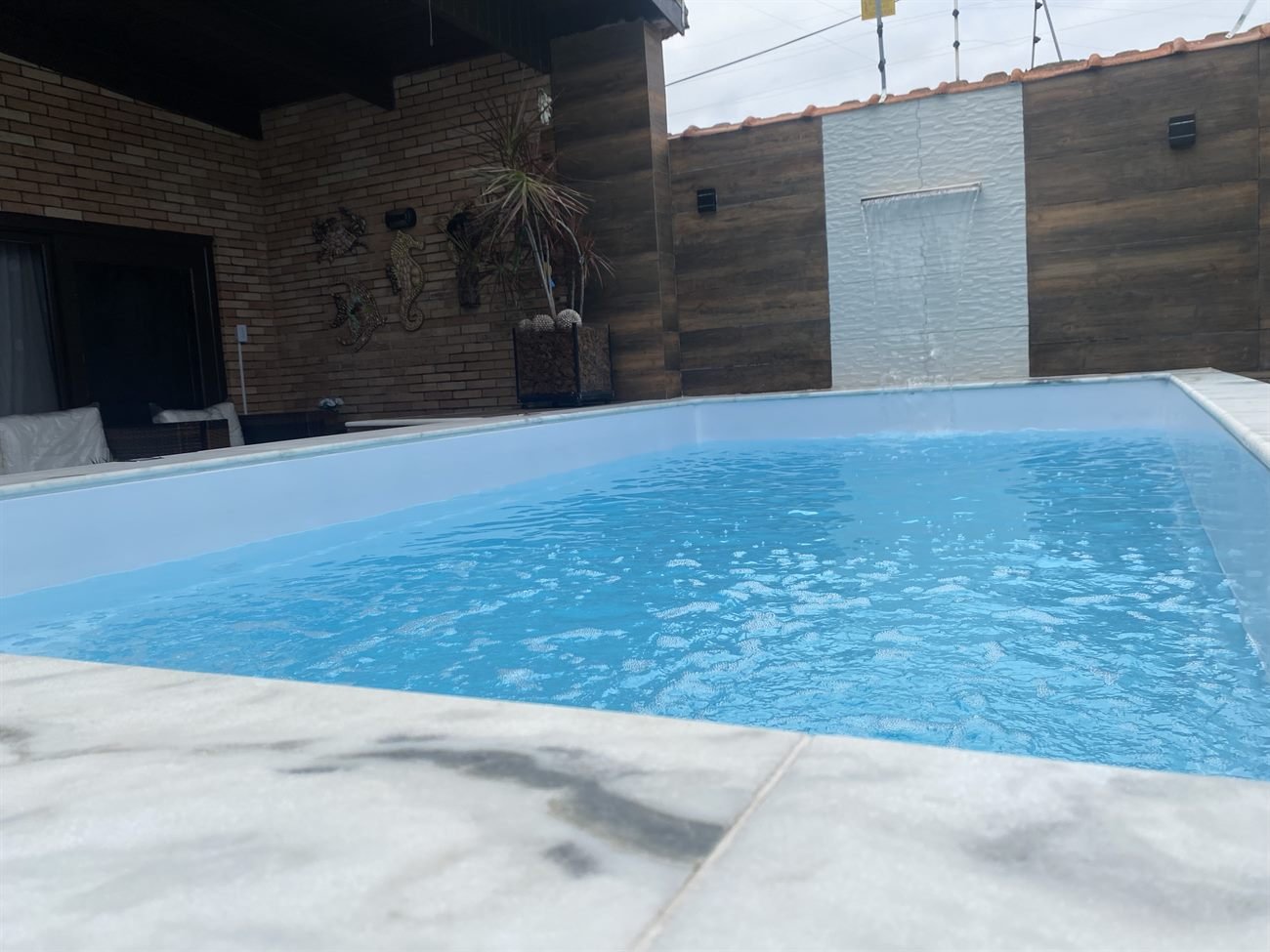 Piscina do hostel